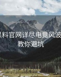 0262. 黑料官网详尽电竞风波全纪录，教你避坑