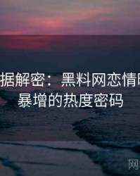 0421. 数据解密：黑料网恋情曝光热度暴增的热度密码