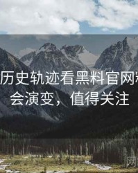 0084. 从历史轨迹看黑料官网粉丝后援会演变，值得关注